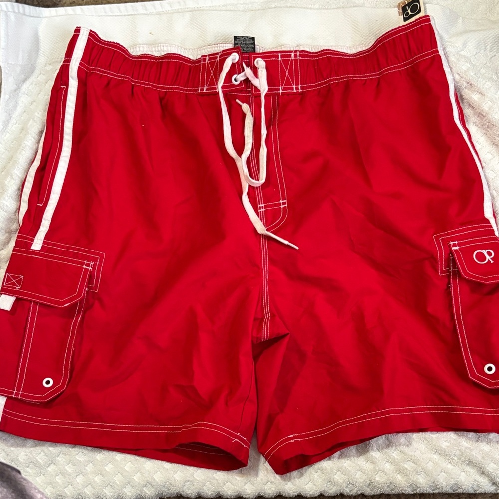 OP Men's Vibrant Red‎ Board Shorts